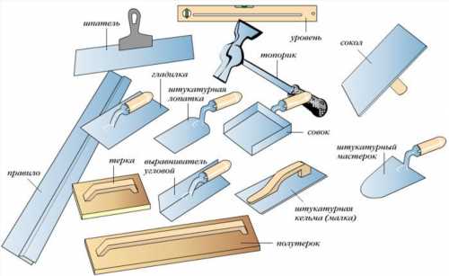 Основні інструменти для роботи з декоративною штукатуркою